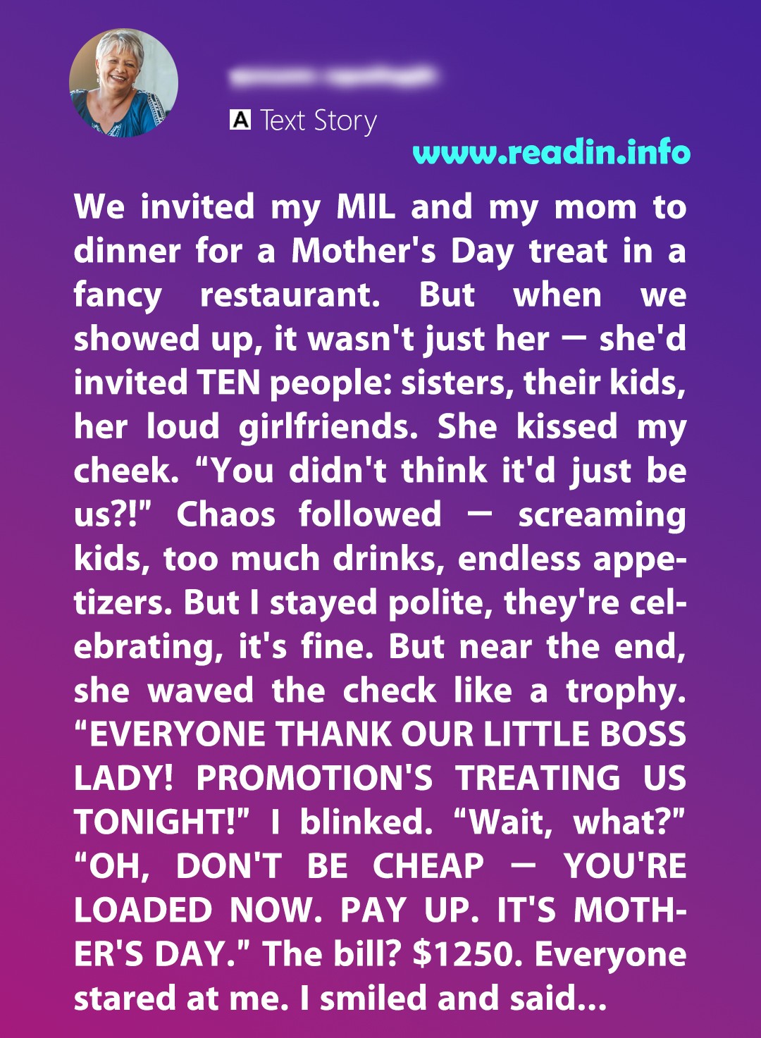 parents day dinner